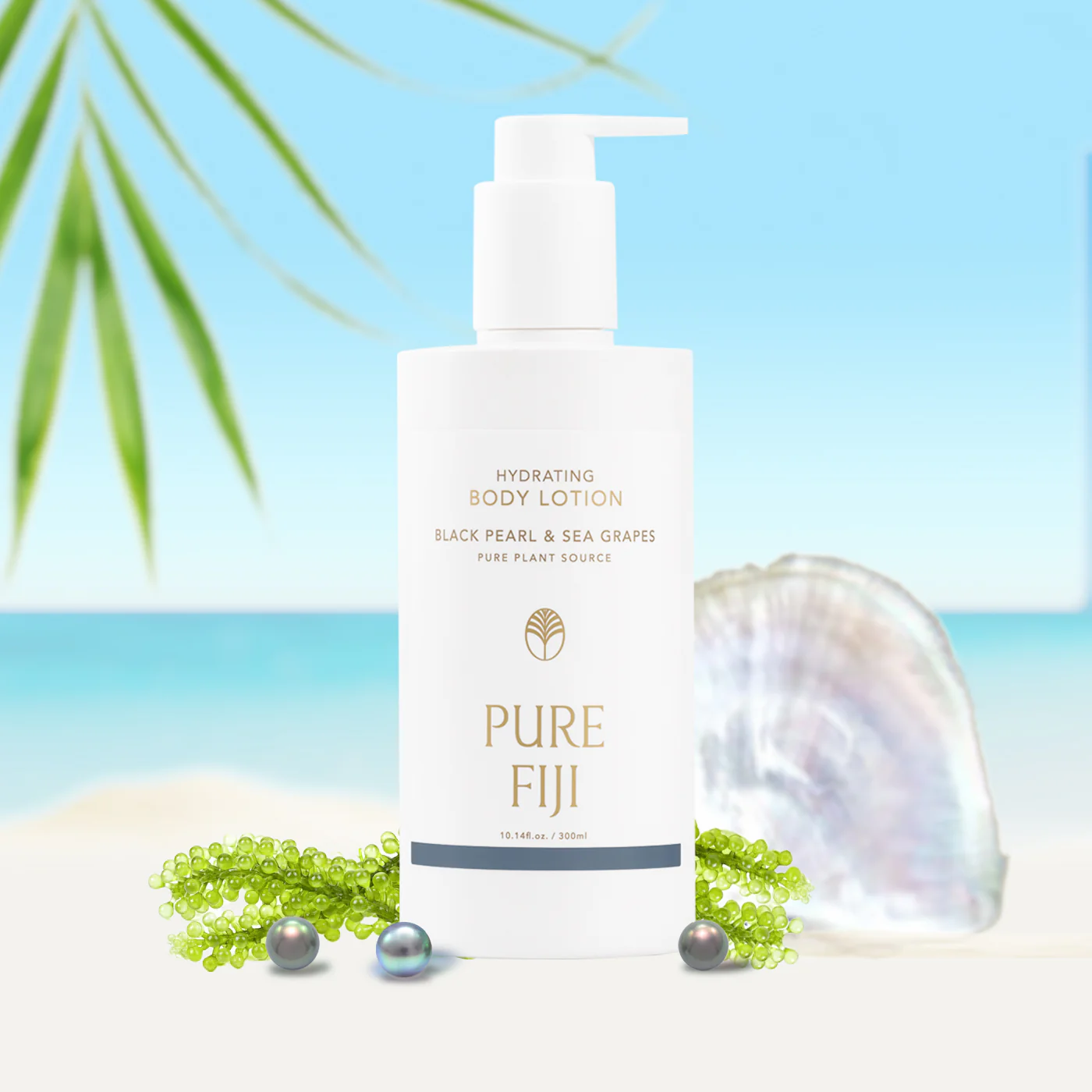 Black Pearl & Sea Grapes Hydrating Body Lotion (10.14oz/300ml) - Image 3