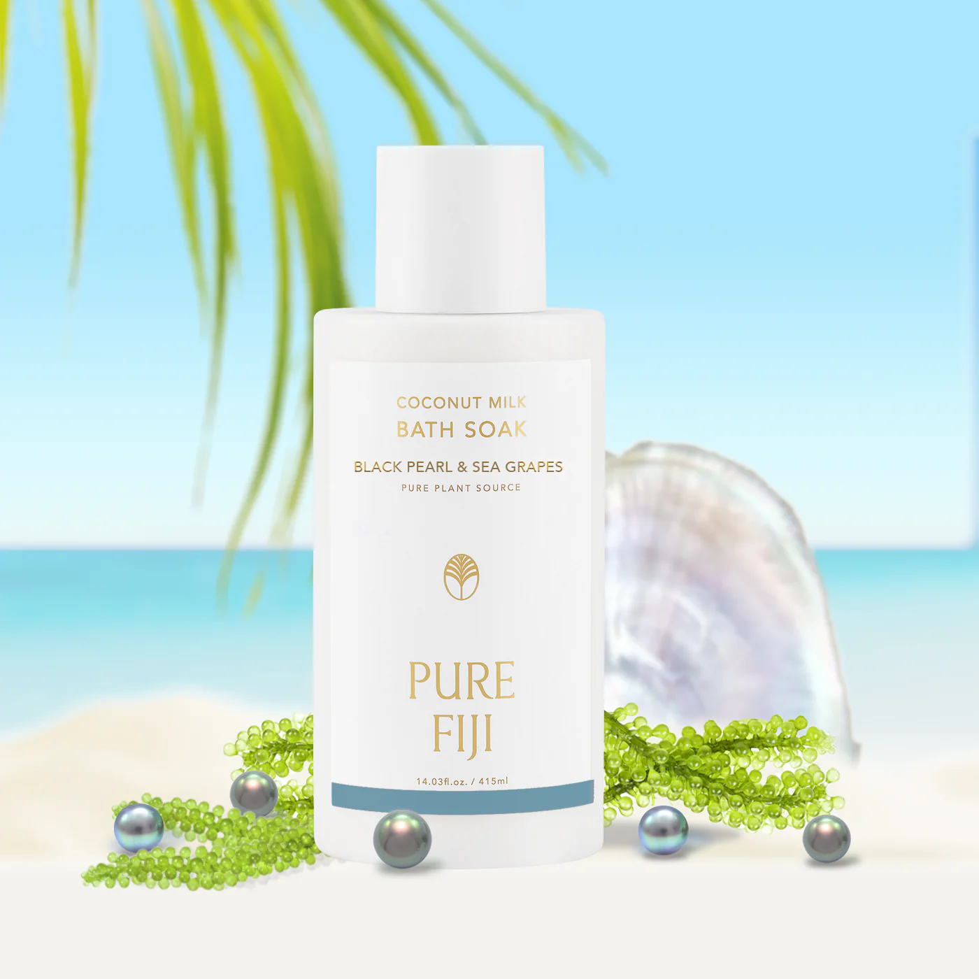 Black Pearl & Sea Grapes Milk Bath Soak (14oz/415ml) - Image 2