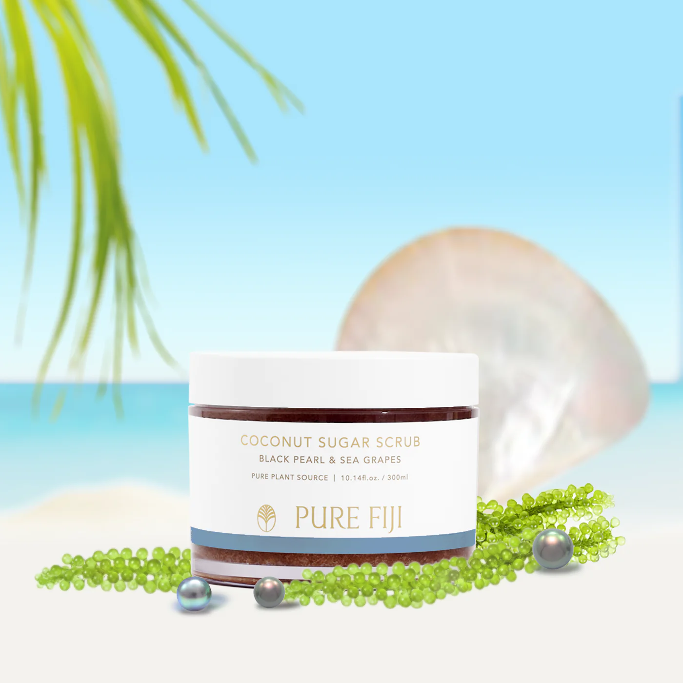 Black Pearl & Sea Grapes Sugar Scrub (10.14oz/300ml) - Image 3